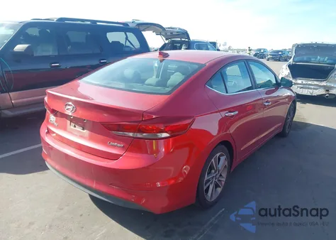 2017 Hyundai Elantra Limited z USA, uszkodzony, nr VIN 5NPD84LF3HH158980